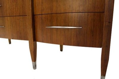 Baker Mid Century Modern Walnut Dresser Credenza