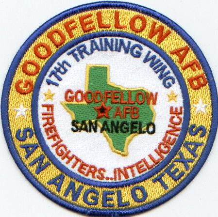 USAF Base Patch Goodfellow AFB Texas 17th TNG Wing