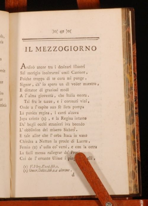 1793 IL Mattino IL Mezzogiorno El La Sera G Parini