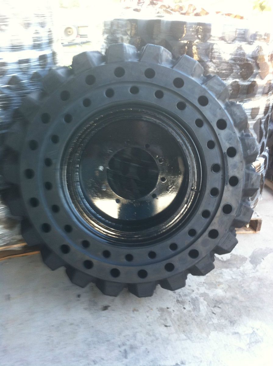  1300x24 Solid Telehandler Tire and Wheel Combo