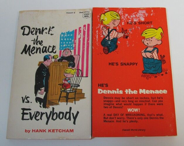  Menace Cartoon Books Hank Ketcham Short ‘N Snappy Wanted Joey