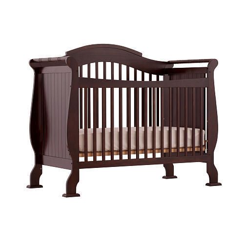 Storkcraft Valentia Fixed Side Convertible Crib Espresso