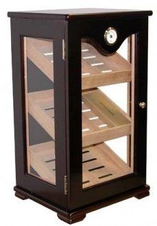  Desktop Display w Angled Display Shelves 150ct Cigar Humidor