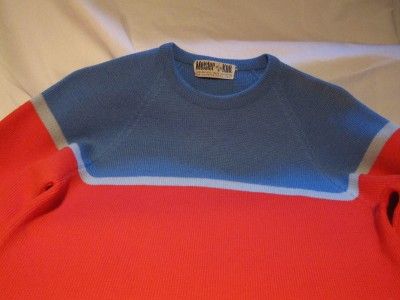 Vintage 60s Meister Knit Hagemeister Lert Wool Ski Sweater Made in