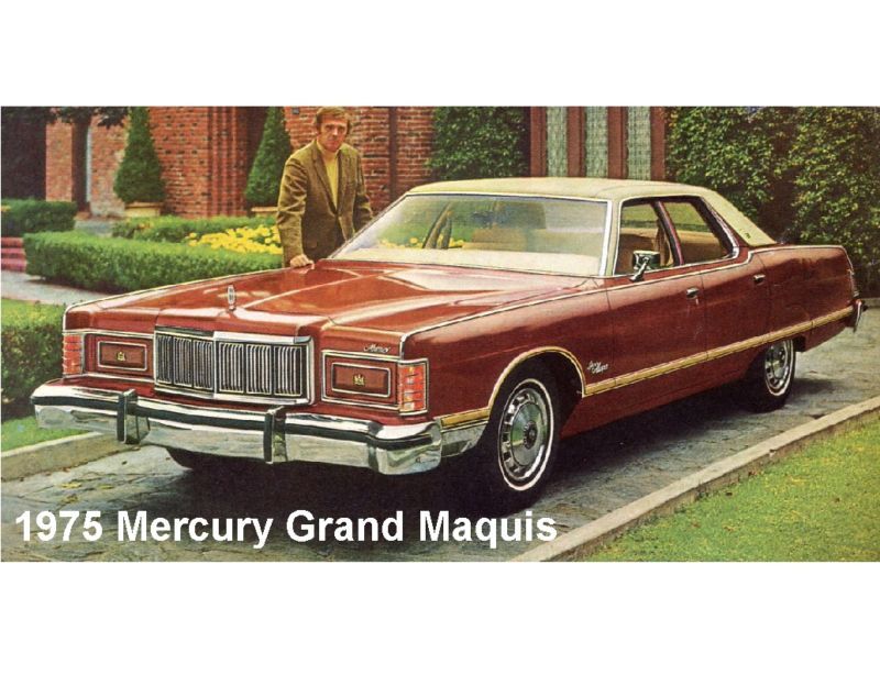 1975 Mercury Grand Marquis Auto Refrigerator Magnet On Popscreen