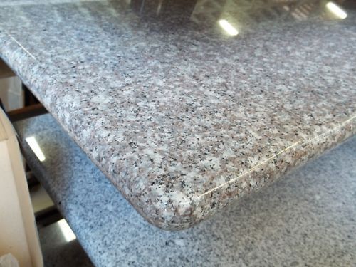 Granite Countertop Bain Brook Mauve Brown w Back Splash Bullnosed