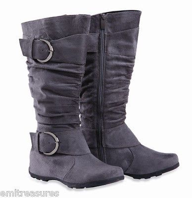 grey riding boots