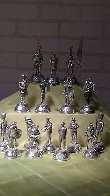 CHARLES STADDEN SET OF 16 CAST PEWTER MILITARY FIGURES OF VERIOUS