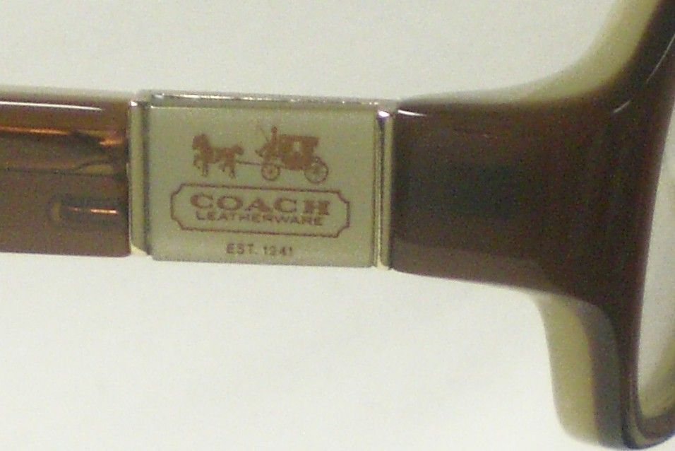 Last Coach Glynnis Brown Camel s 50 RX Glasses Authentic Eyeglasses