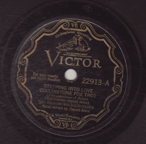 Leo Reisman ORCH Victor 22913 Harold Arlen Stepping Into Love