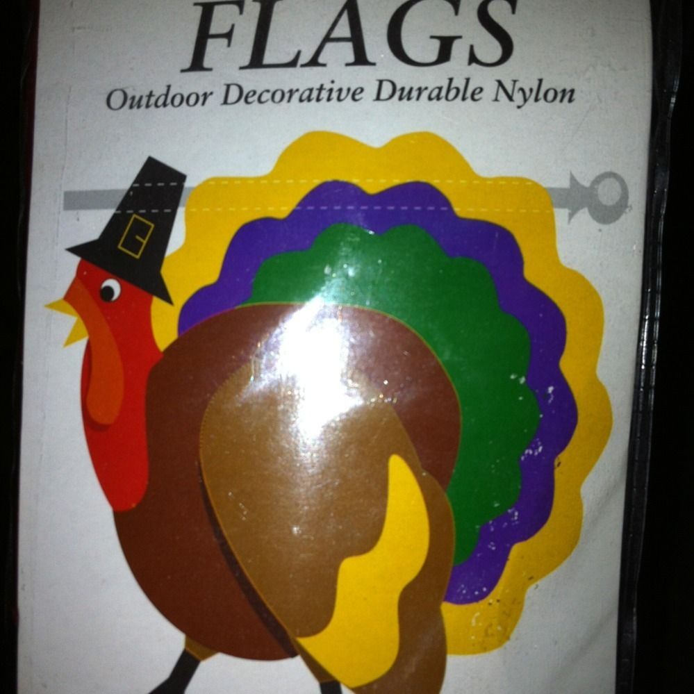 Tom Turkey Outdoor Flag by Go Fly A Kite