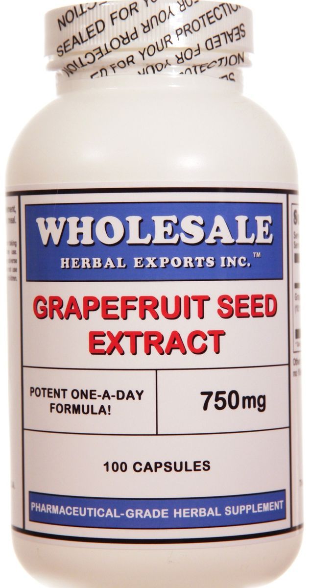 Grapefruit Seed Extract Convenient 750mg One A Day Caps