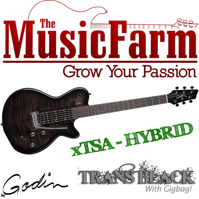 Godin xtSA Synth / Piezo Hybrid Electric Guitar with Gigbag   Serial