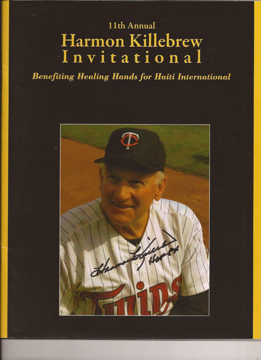 Harmon Killebrew HOF Autographed Program 11th Annual Invitational w