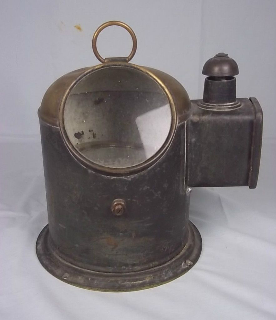  Ships Compass Binnacle with Side Light by A C Head of Greenock