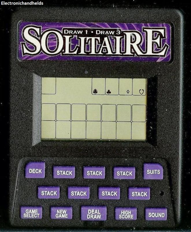 RECZONE DRAW SOLITAIRE ELECTRONIC HANDHELD TRAVEL GAME CARD CASINO LCD