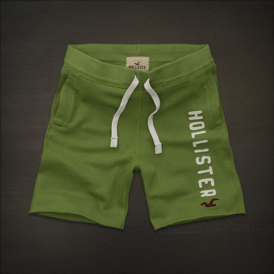 Hollister HCO Harbor Beach Men s Super Soft Casual Sweat Shorts Green