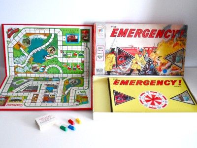 Vintage 1974 4406 Emergency The Board Game Milton Bradley Complete TV