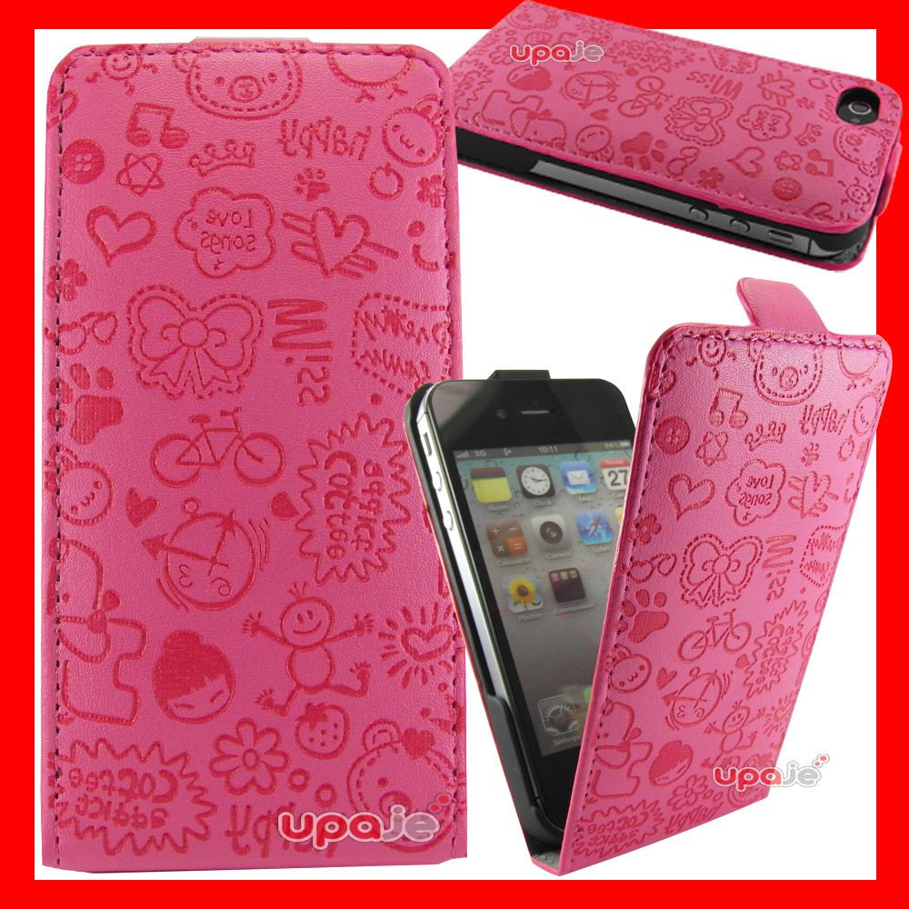  4S En Piel Cartoon Hello Kitty Fashion Retro Color Rosa