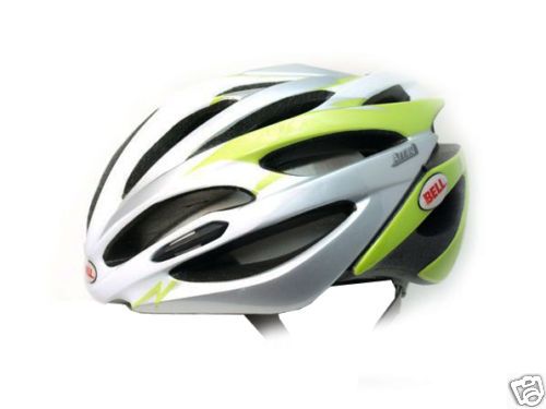 Bell Array Helmet Bicycle Helmet Silver Lime Green SM