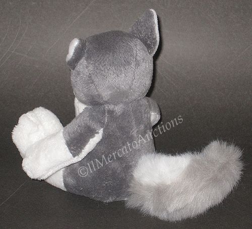 Russ Berrie Henry Stuffed Plush Grey White Wolf Toy 7