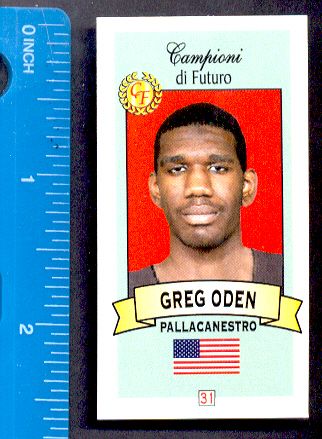 10 Lot Greg Oden 2003 High School Rookie Review Card