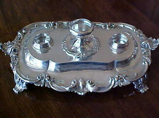  Inkstand made by the noted London silversmith, Henry Holland