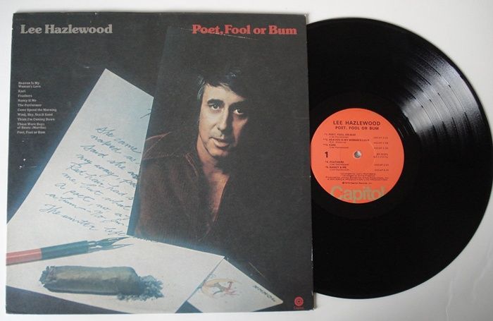 hazlewood poet fool or bum nm capitol lp tom waits