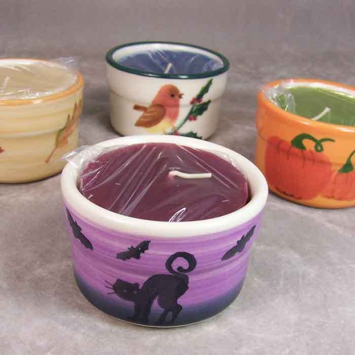 New Hartstone Pottery USA Ramekin Size Scented Candle