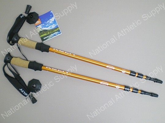  Adjustable Anti Shock Trekking Poles with Cork Handles Set of 2