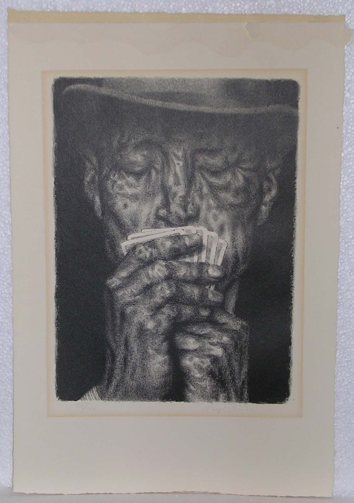 JOSEPH HIRSCH AMERICANA, SOCIAL REALISM, SHARK 1967 LITHOGRAPH