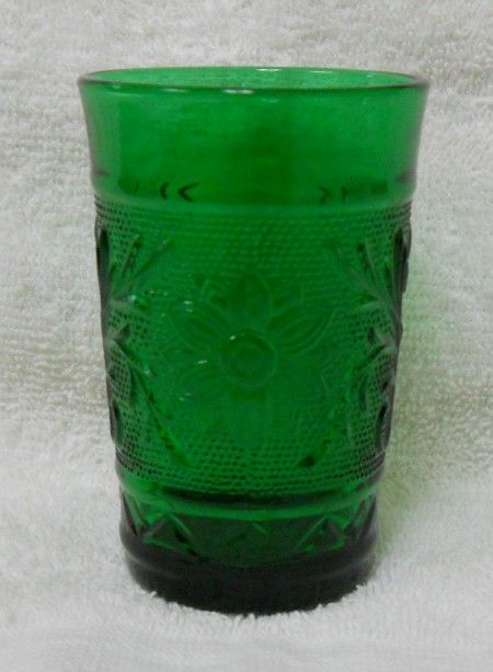 Anchor Hocking Glass Sandwich Forest Green 5oz Juice