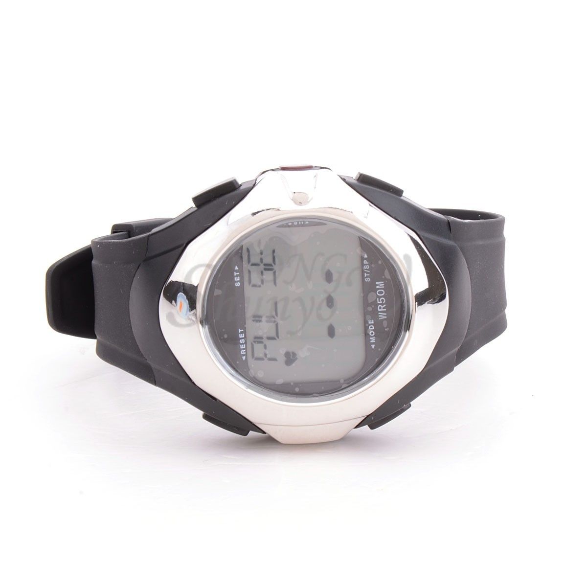 New Heart Rate Monitor Pulse Waterproof Wrist Watch Stainless Steel