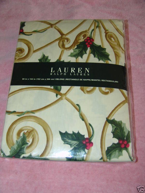 Tablecloth Pine Grove Holly Ralph Lauren 60 x 144