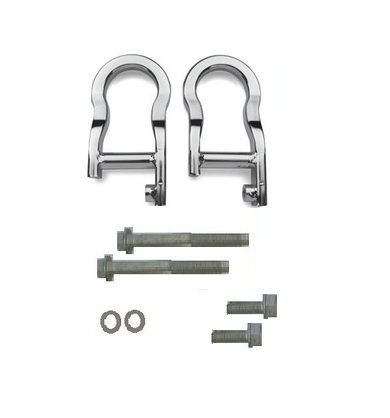 07 11 Chevy Silverado GMC Sierra Tow Hooks Kit Chrome New