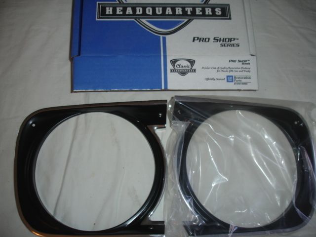 1968 Camaro Standard HeadLamp Bezel, 1 PAIR Headlight bezels