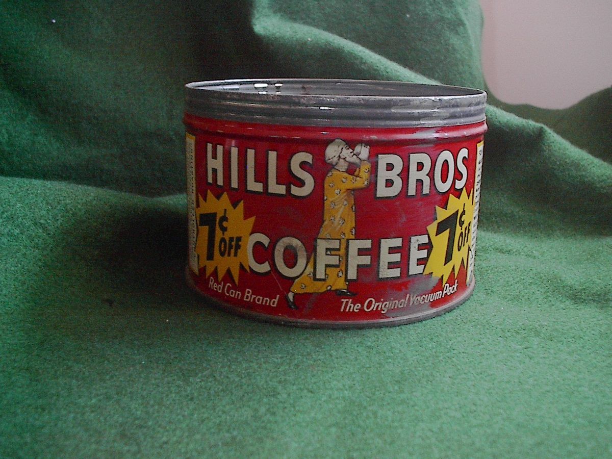  Vintage Hills Bros Coffee Can