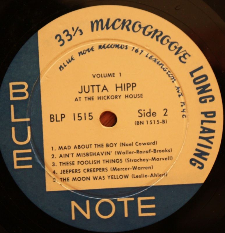  Hipp at The Hickory House LP Blue Note BLP 1515 DG Flat Edge 