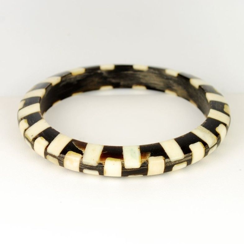 Vintage Horn Bone Bangle Bracelet