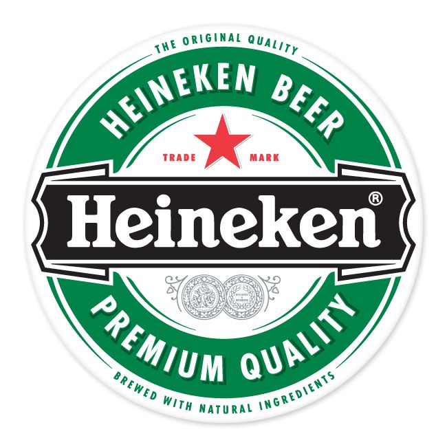 Heineken Beer Sign car bumper sticker decal 4 x 4