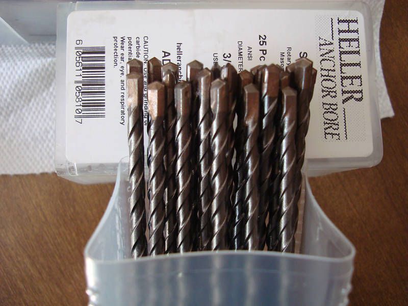 100 BITS 3 16 X 6 SDS PLUS HAMMER DRILL BIT BOSCH HILTI DEWALT MAKITA