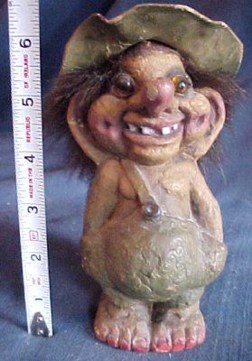 Nyform 7” Tall Hillbilly Troll w/ Hat Norway NBC Community Troy