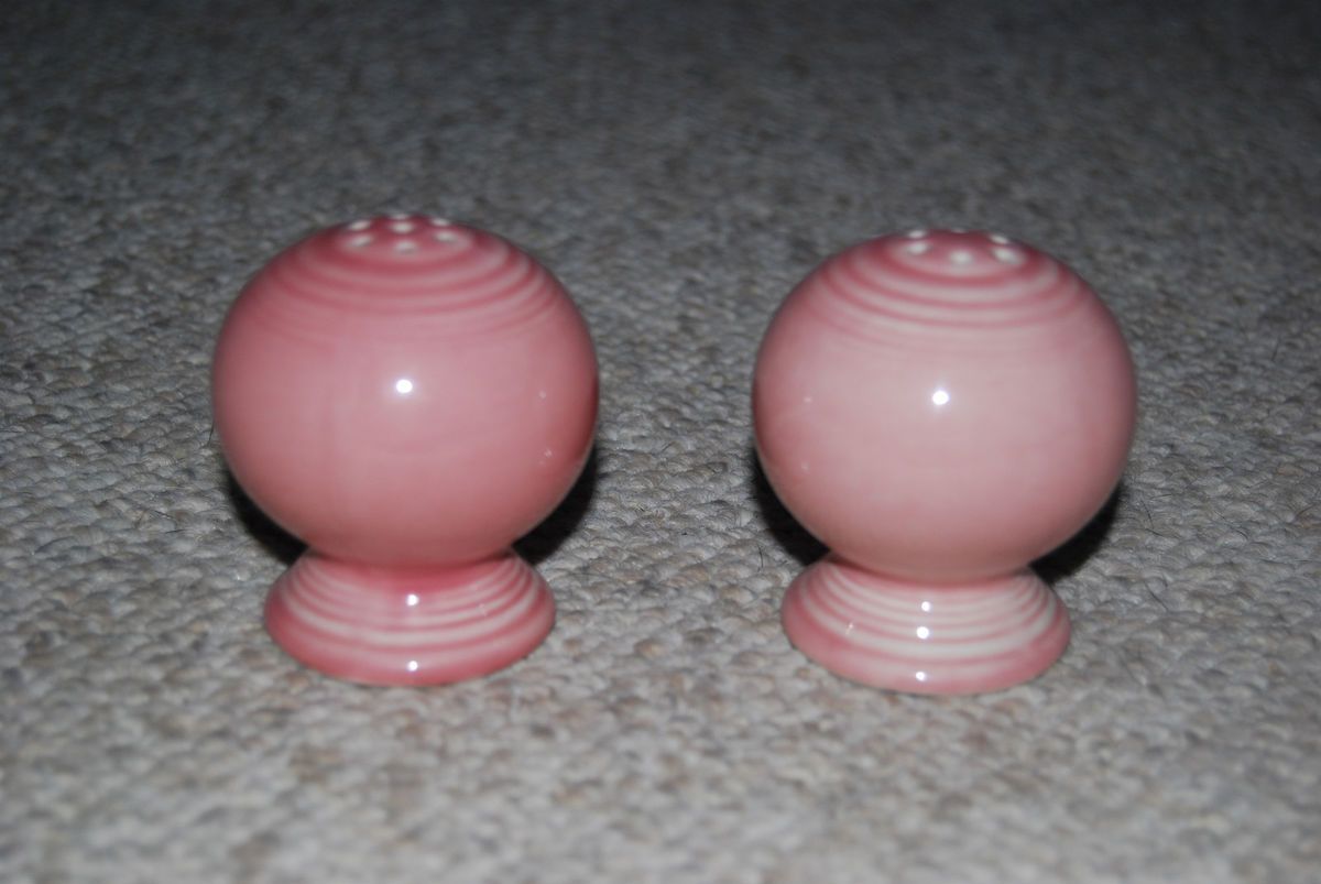 Homer Laughlin Pink Fiesta Salt Pepper Shakers