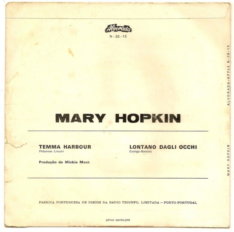 Mary Hopkin Temma Harbour 7 45 Portugal