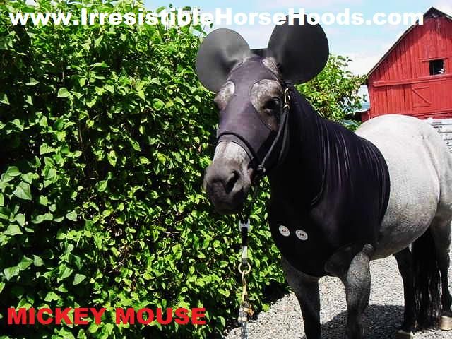  MOUSE HORSE COSTUME, EARS & TAIL BAG Horse Hood SLINKY TAIL BAG * X S