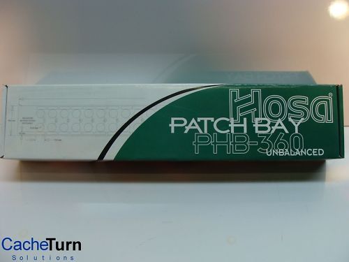 Hosa Technology PHB 360 Patch Bay 48 Point Unbalanced