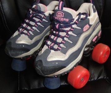 GIRLS Skechers Roller Skates Size 2 Hot Pink