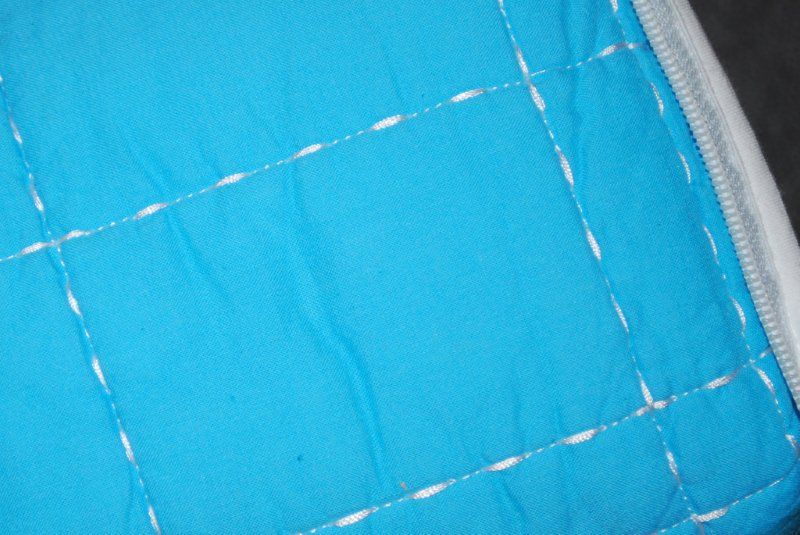 ONE HOTEL TWENTY ONE 100% BLUE COTTON KING SIZE QUILT