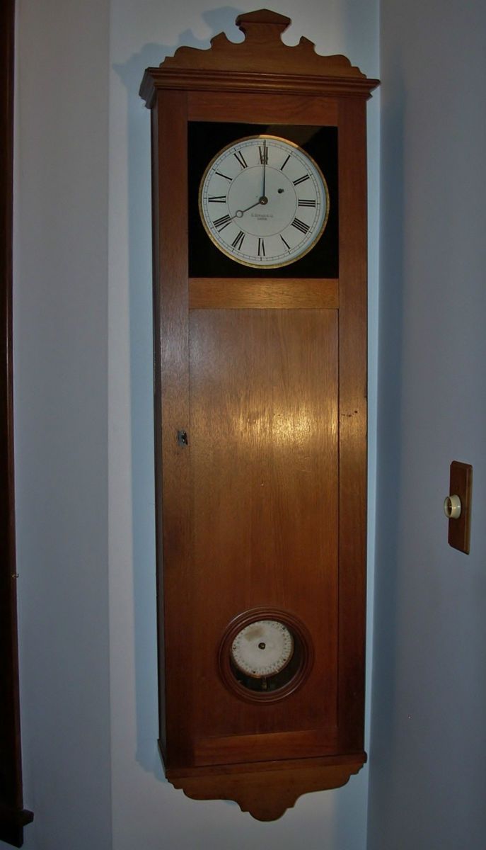 Rare E Howard and Co Boston 26 Watchmans Clock circ 1870 Antique Clock