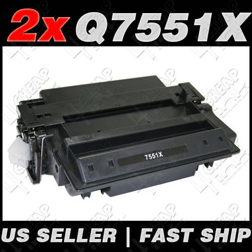 2x HP Q7551X (51X) Remanufactured Toner Cartridge(s)